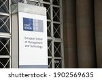 Small photo of Berlin, Germany - July 19, 2019: Entrance to the European School of Management and Technology ESMT located in Berlin, Germany