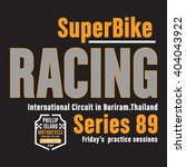 racing super biker thailand... | Shutterstock .eps vector #404043922