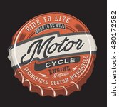 motorcycle engine bottle cap... | Shutterstock .eps vector #480172582