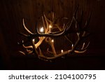 Chandelier Made With Horns Of...