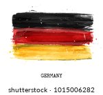 watercolor painting flag of... | Shutterstock .eps vector #1015006282