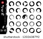 enso zen circle set elements .... | Shutterstock .eps vector #1202638792