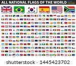 all national flags of the world ... | Shutterstock .eps vector #1445423702