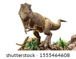 tyrannosaurus rex . t rex is... | Shutterstock . vector #1555464608