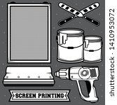 set screen printing icon vector ... | Shutterstock .eps vector #1410953072