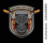 vector arc welding logo  vector ... | Shutterstock .eps vector #1686688885
