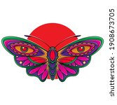 beautiful butterfly flash... | Shutterstock .eps vector #1908673705