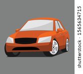 isolated car cartoon vector... | Shutterstock .eps vector #1565634715