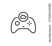 minimal gaming symbol   stream... | Shutterstock .eps vector #1726514458