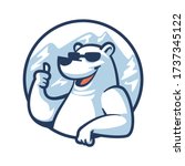 Cartoon Cool Polar Bear Mascot...