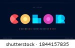 geometric font color art... | Shutterstock .eps vector #1844157835