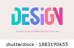 creative alphabet  rainbow... | Shutterstock .eps vector #1883190655
