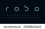 future font alphabet. minimal... | Shutterstock .eps vector #2000865662
