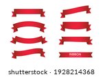 red bow ribbons flat style icon ... | Shutterstock .eps vector #1928214368