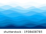 blue water wave sea line... | Shutterstock .eps vector #1938608785