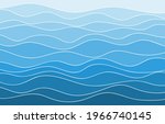 blue water wave sea lines river ... | Shutterstock .eps vector #1966740145