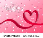 happy valentine's day hand... | Shutterstock .eps vector #1284561262