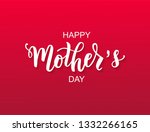 happy mother s day hand... | Shutterstock .eps vector #1332266165