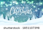 merry christmas hand lettering... | Shutterstock .eps vector #1851107398