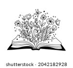Floral Book Isolated Clipart ...