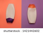two cosmetic packaging bottles  ... | Shutterstock . vector #1421442602