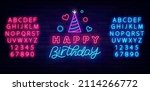 Happy Birthday Neon Greeting...