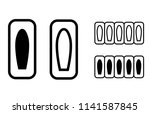 two suppository icons  rectal... | Shutterstock .eps vector #1141587845