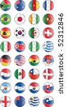 soccer vector balls with flags... | Shutterstock .eps vector #52312846