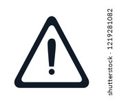 attention sign  caution sign... | Shutterstock .eps vector #1219281082