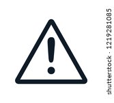 attention sign  caution sign... | Shutterstock .eps vector #1219281085