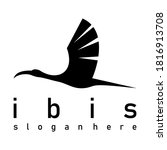 Ibis Bird Design Logo Icon...