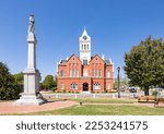 Small photo of Ellaville, Georgia, USA - April 19, 2022: The Confederate Monument at the Schley County Courthouse