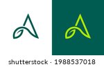 simple and flat letter a logo... | Shutterstock .eps vector #1988537018