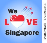 we love singapore banner with... | Shutterstock .eps vector #1728287818