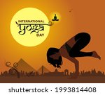 international yoga day... | Shutterstock .eps vector #1993814408