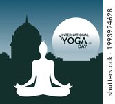 international yoga day... | Shutterstock .eps vector #1993924628