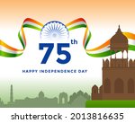 75th independence day of india... | Shutterstock .eps vector #2013816635