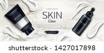 cosmetics bottles skin care... | Shutterstock .eps vector #1427017898