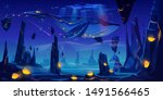 fantasy dream  space fairy tale ... | Shutterstock .eps vector #1491566465