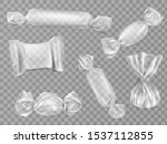 transparent candy wrappers set... | Shutterstock .eps vector #1537112855