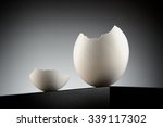 concept image of a broken white ... | Shutterstock . vector #339117302