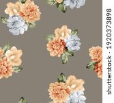 grey and cream vector flowers... | Shutterstock .eps vector #1920373898
