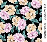 violet and cream vector flowers ... | Shutterstock .eps vector #2056891115