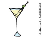 Martini With Olive vector clipart image - Free stock photo - Public ...
