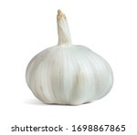 Garlic Isolated On White...
