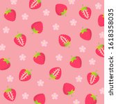 fruit pattern.cute fresh... | Shutterstock .eps vector #1618358035