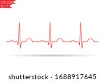 electrocardiogram show normal... | Shutterstock .eps vector #1688917645