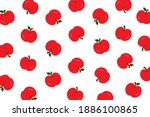 fruit pattern.red apple... | Shutterstock .eps vector #1886100865