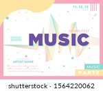 music covers for night party or ... | Shutterstock .eps vector #1564220062