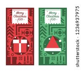 christmas gift card background | Shutterstock .eps vector #1236937975